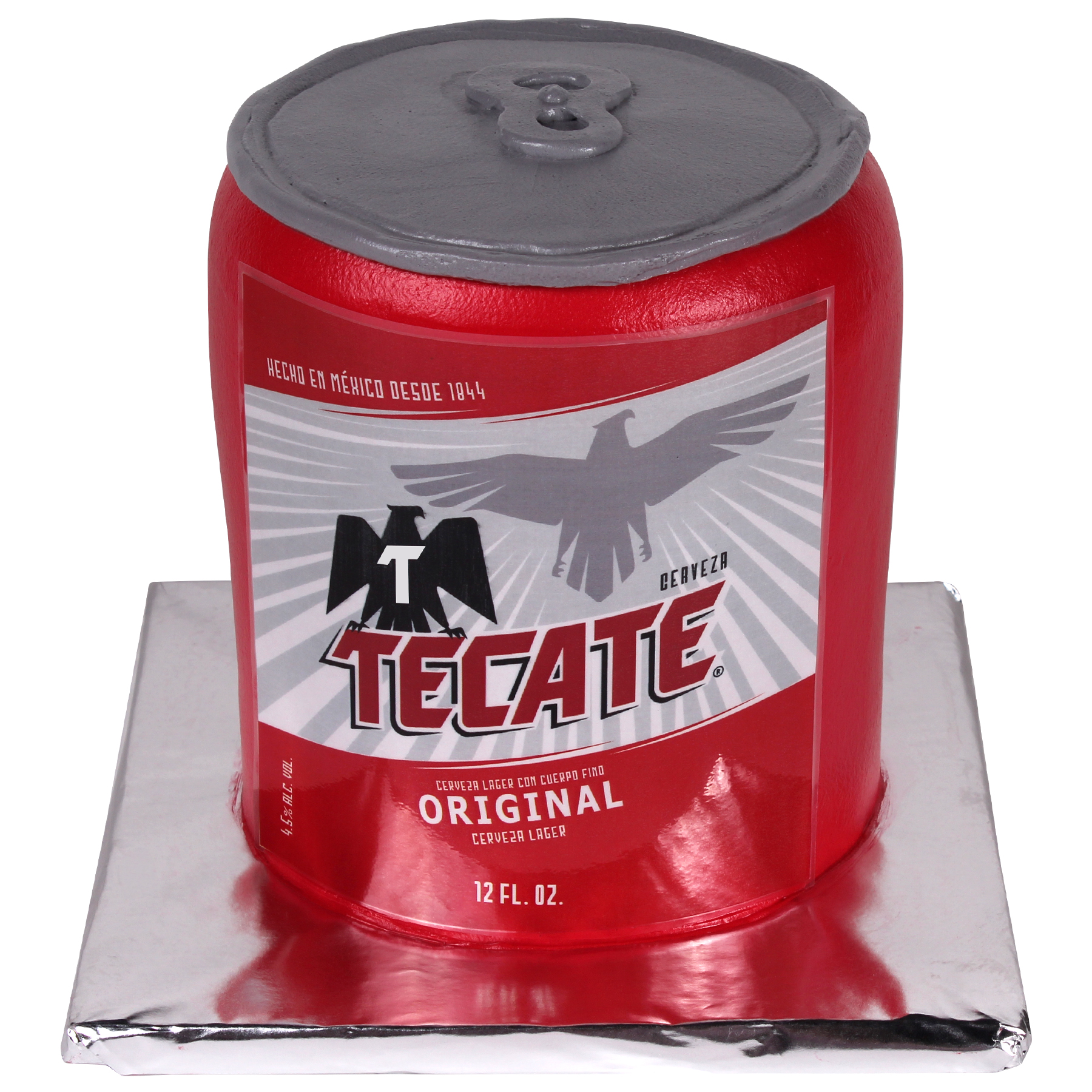 Pastel Tecate Rojo